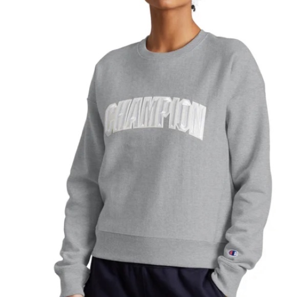 Champion Reverse weave logo appliqué sweatshirt size XS - Picture 1 of 9